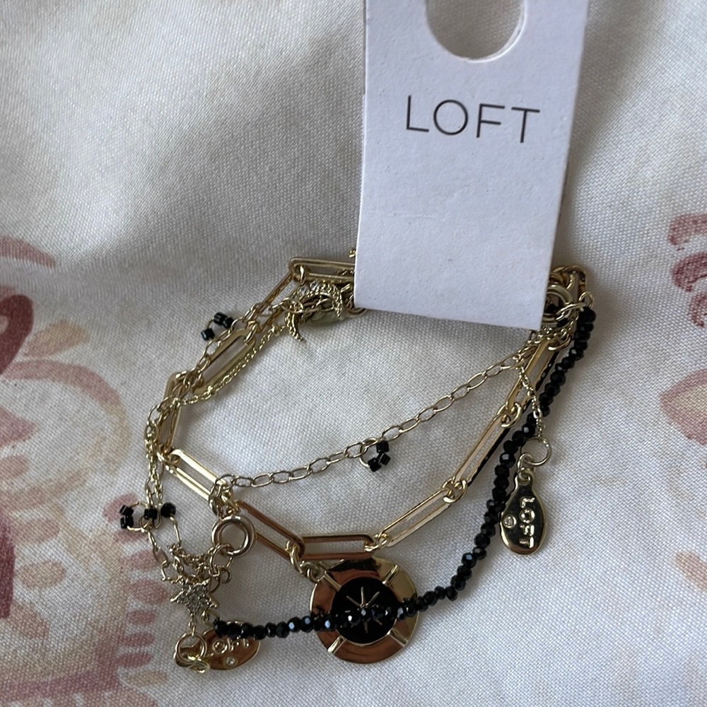NWT Loft Moon & Stars 3 Bracelet Bundle
